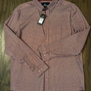 Johnston & Murphy XC Flex Shirt Size Large Long Sleeve Button Down - NWT